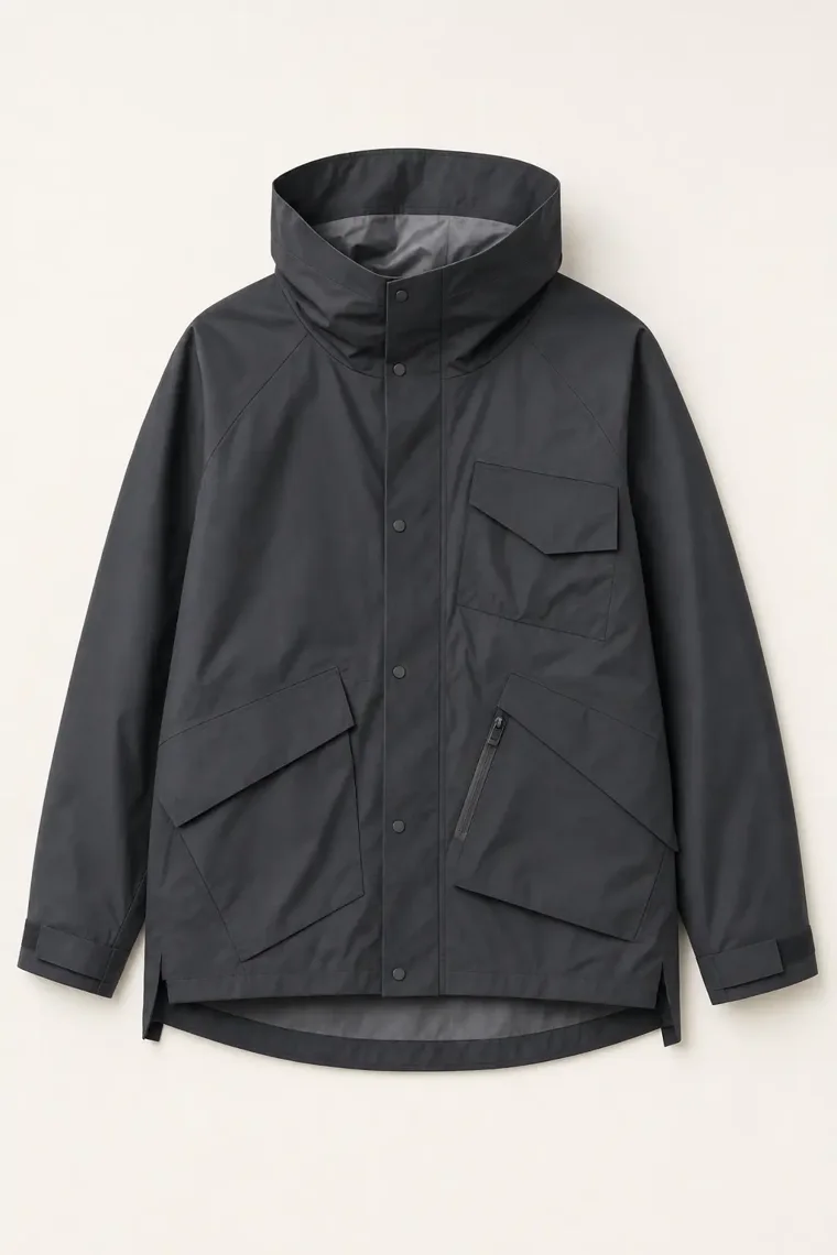 Vollen Technical Rain Shell in Charcoal