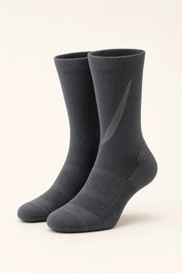 Birch Technical Run Sock in Slate