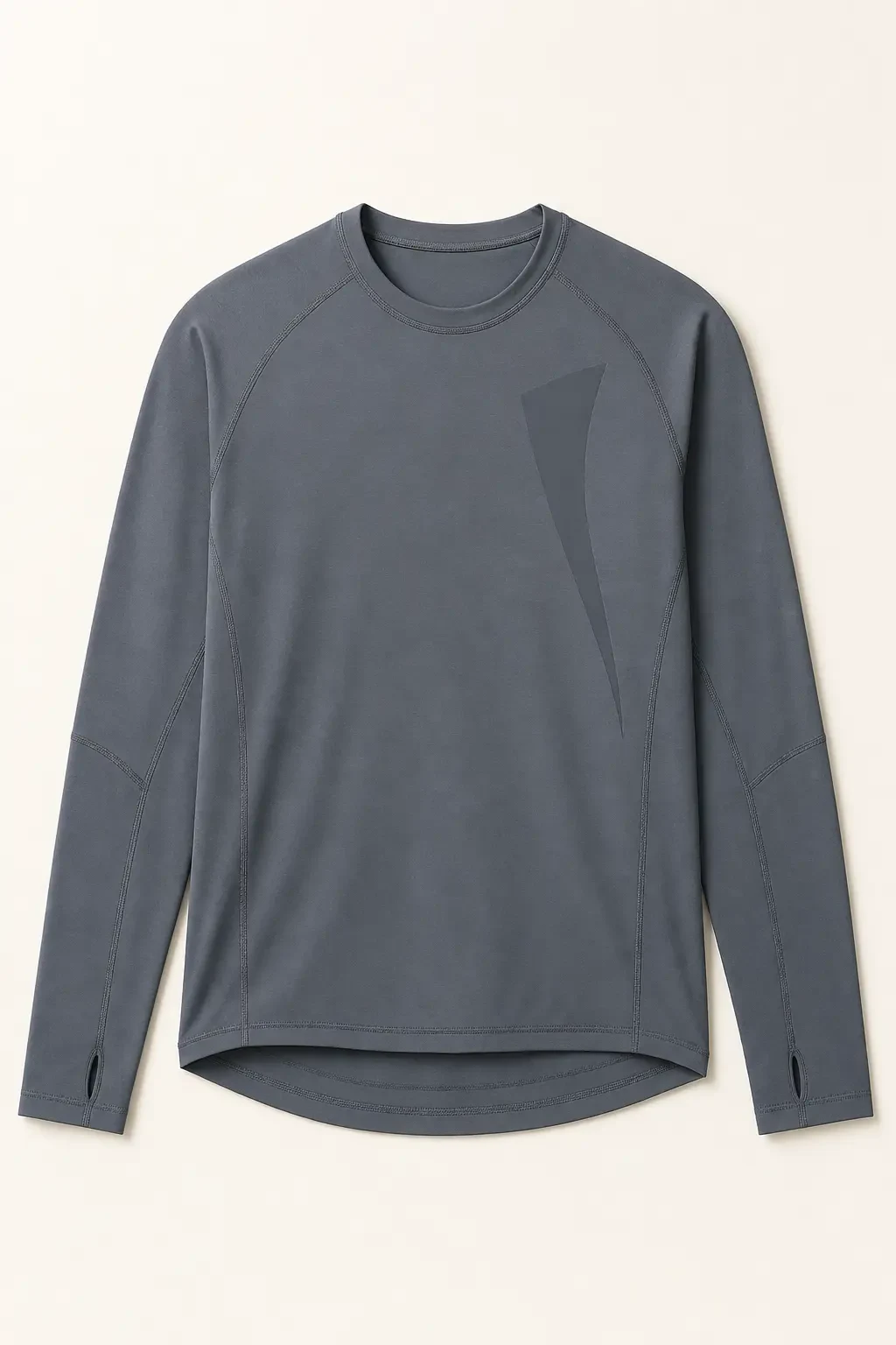 Mere Long-Sleeve Run Top in Slate
