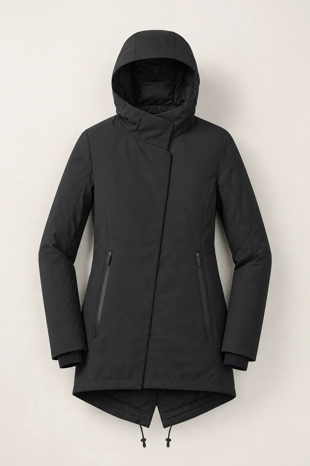 Glen Insulated Run Jacket in Black