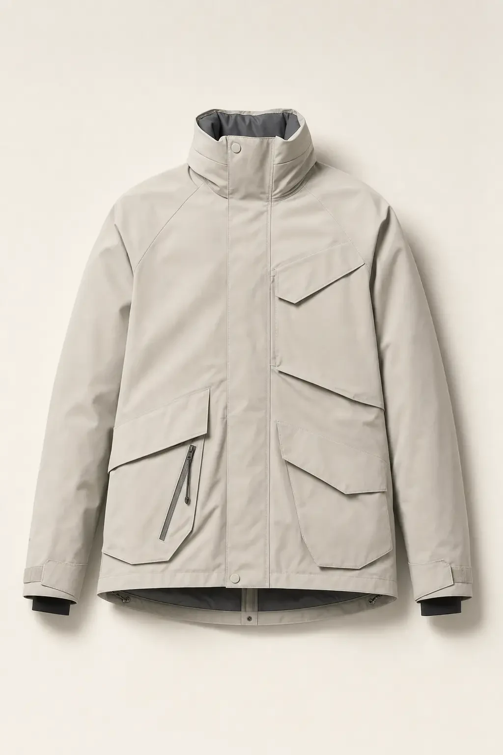 Plover Technical Mountain Coat in Stone