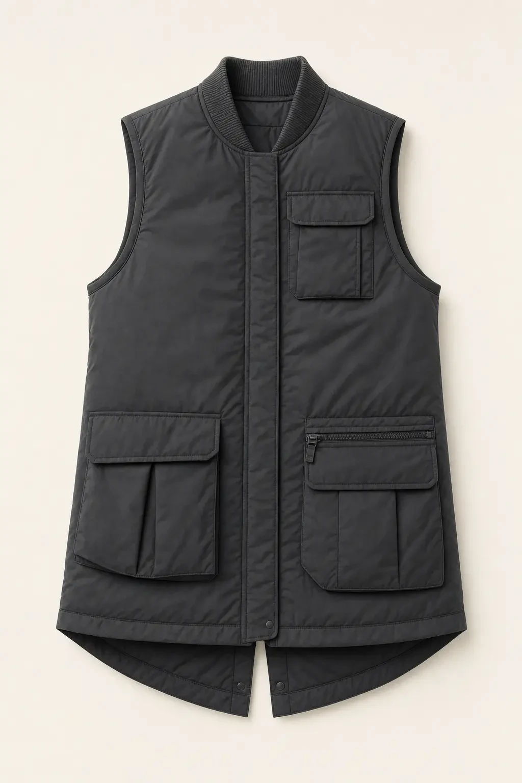 Wren Insulated Vest in Charcoal