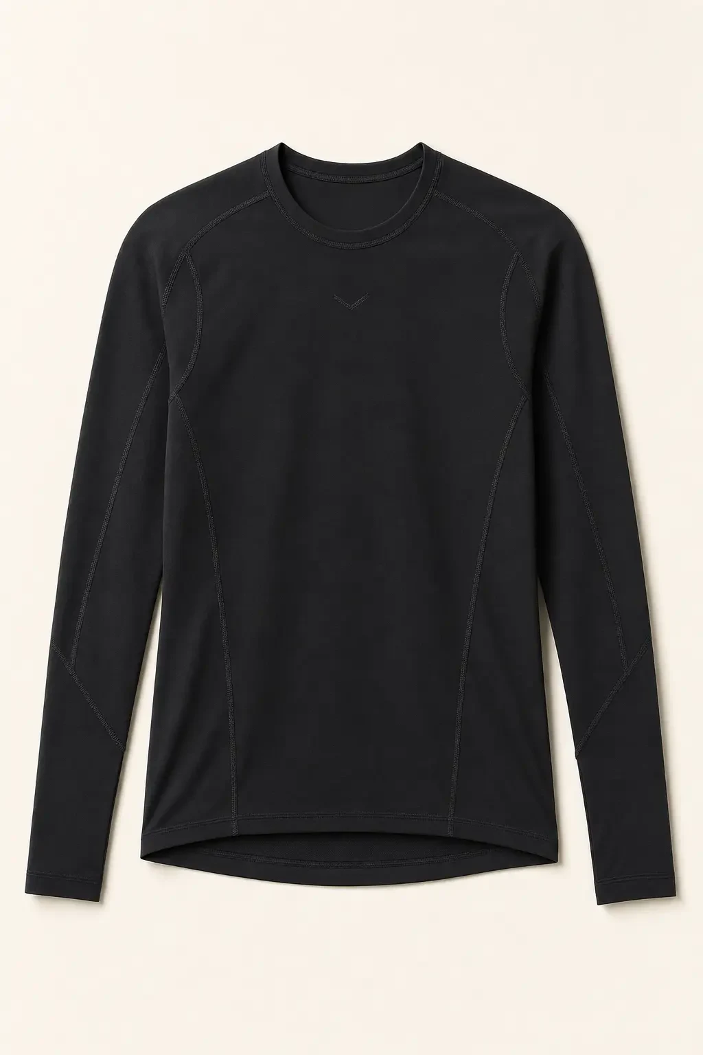 Isar Long-Sleeve Run Top in Black