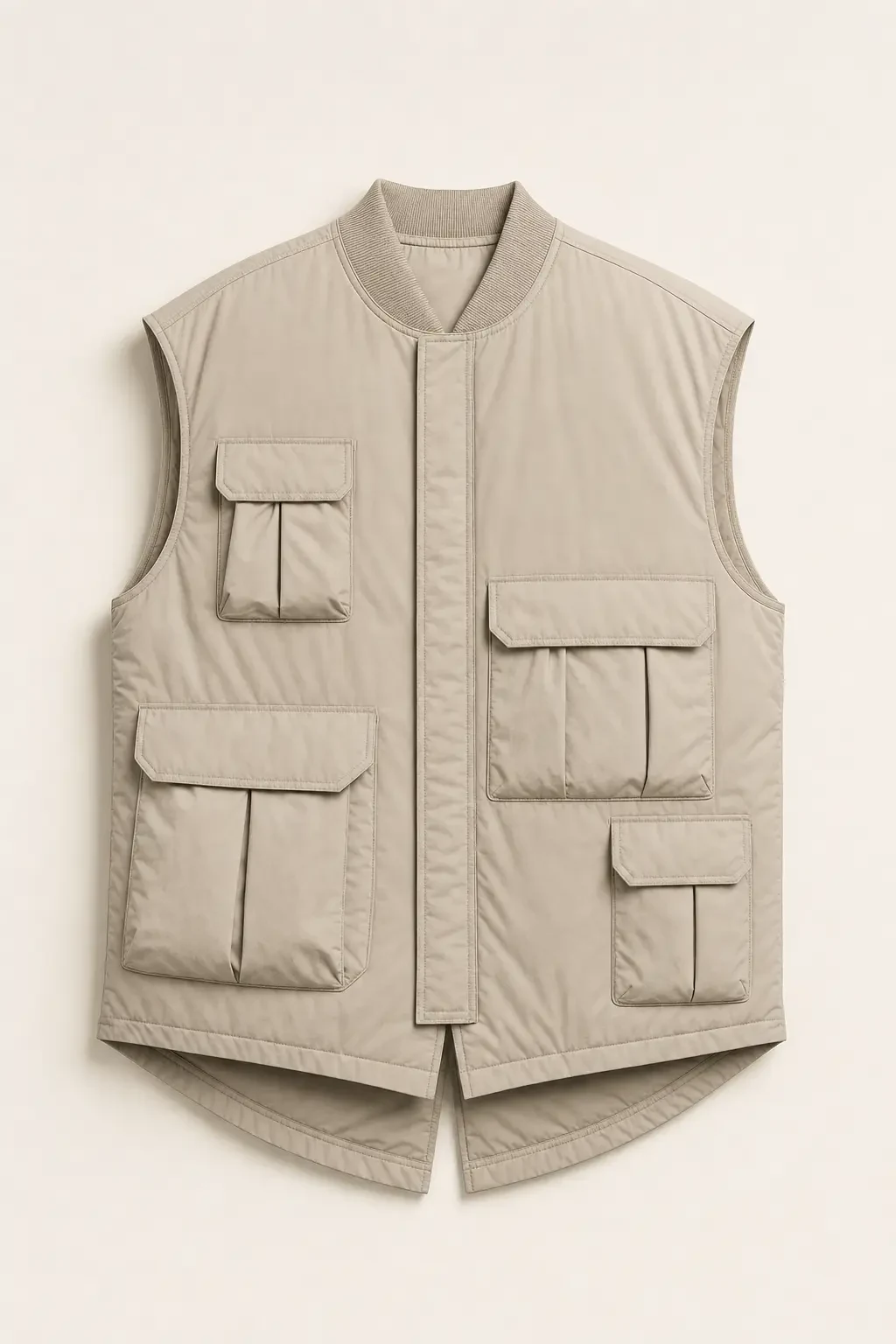 Ash Insulated Vest in Stone