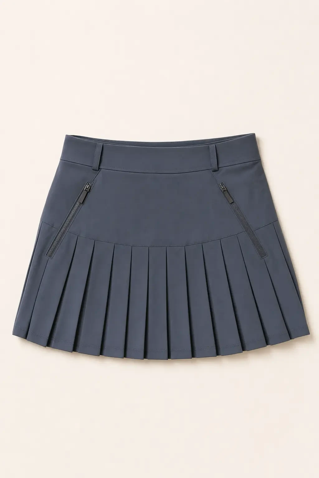 Fennel Pleated Tennis Skirt in Slate